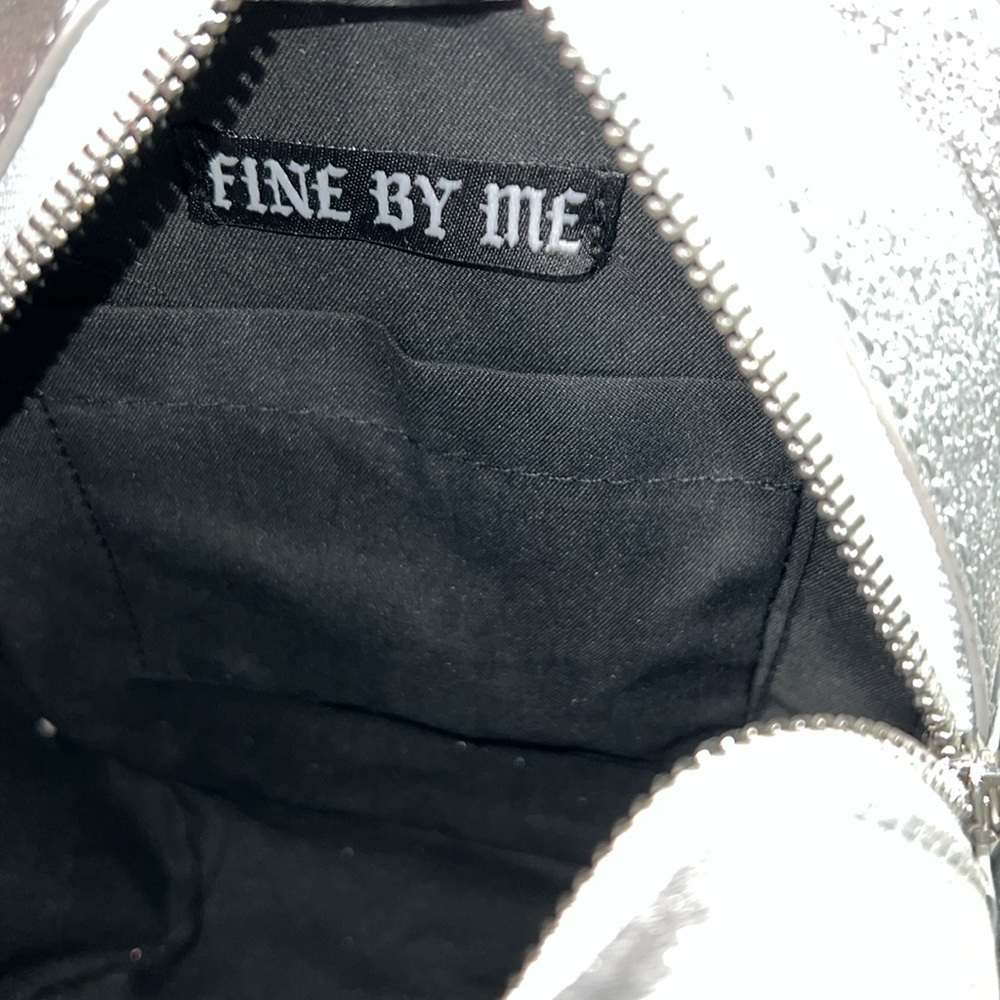 PRICE IS FIRM - Fine By Me Silver Glittery Ghost Crossbody - Picture 8 of 10
